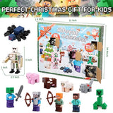 Advent Calendar 2024 Boys,24 Days Surprise Countdown Calendar-Toy Figures Building Blocks Including 29 Characters Christmas Holiday Gifts for Kids Girls Fans