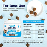 Glandex Anal Gland Soft Chew Treats with Pumpkin for Dogs Digestive Enzymes, Probiotics Fiber Supplement for Dogs Boot The Scoot (Peanut Butter Chews, 60ct)