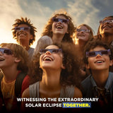 Medical king Solar Eclipse Glasses Approved 2024, (10 pack) CE and ISO Certified Safe Shades for Direct Sun Viewing Includes Bonus Eclipse Guide With Map