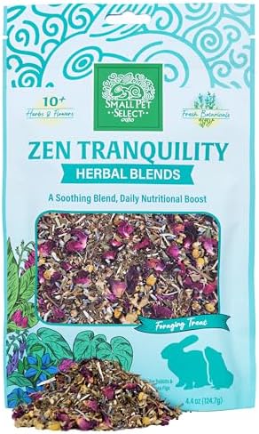 Small Pet Select - Zen Tranquility Herbal Blend, a Natural Herbal Treat for Rabbits and Guinea Pigs, 4.4oz
