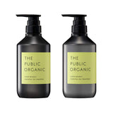 The Public Organic Shampoo & Treatment Bottle Set [Super Bouncy] [Moisturizing] Best Cosmetics 480mL + 480mL Amino Acid Aroma Essential Oil Additive-Free Hair Care Non-Silicone Made in Japan