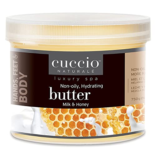 Cuccio Naturale Milk and Honey Butter Blend – Ultra Moisturizing Cream for Hands, Feet, and Body – 26 Ounces