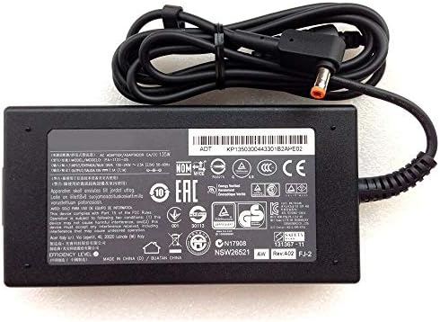 Original 135W 19V 7.1A AC Adapter 5.5x2.5mm Orange Color Tip for Acer Aspire vn7-591g-70jy vn7-591g-70tg VN7-791G Series Laptop Power Supply（not 5.5x1.7mm Purple Color tip
