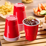 Lilymicky 240 Pack 12 oz Disposable Plastic Cups, Red Party Plastic Cups for Parties, Picnics and BBQ