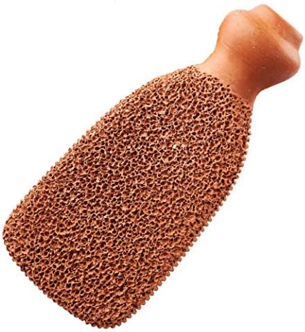 Pumice Stone for Feet Lasts 5+ Years Foot Exfoliator Scrubber Callus Remover Made of Natural Terra-Cotta