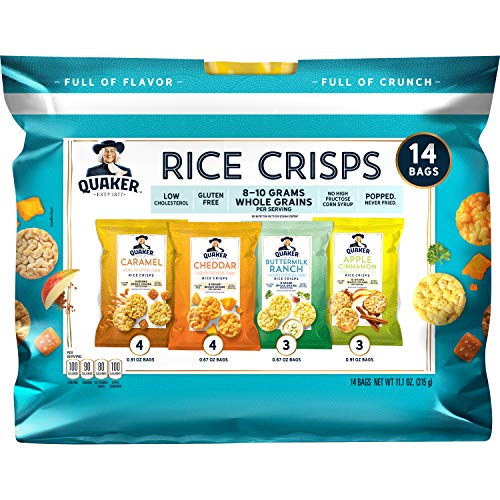 Quaker Rice Crisps Sweet & Savory Variety Pack, 14 Count