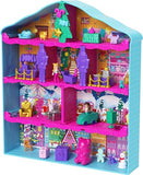 Polly Pocket Dolls Advent Calendar, Gingerbread House Playset with 24 Surprises, Dollhouse Furniture, Toy Car & Holiday Accessories