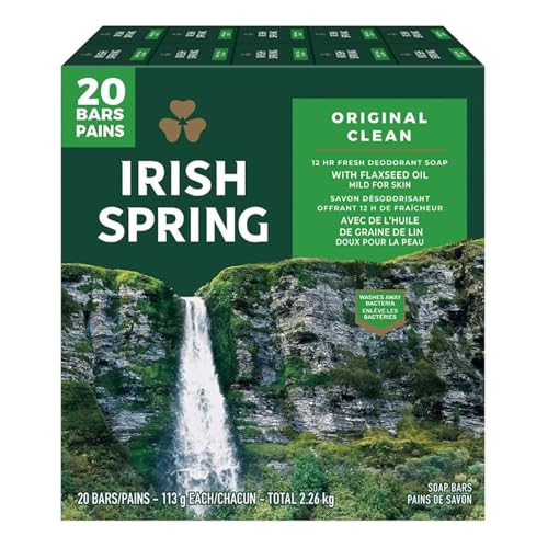 Irish Spring Deodorant Soap Original Scent - 20 ct