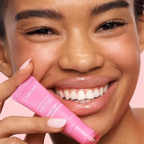 LANEIGE Lip Glowy Balm Sweet Candy: Hydrate, Glossy, Lightweight, Moisturize & Tint with Shea Butter