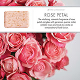 Pre de Provence Artisanal Soap Bar, Enriched with Organic Shea Butter, Natural French Skincare, Quad Milled for Rich Smooth Lather, Rose Petal, 8.8 Ounce