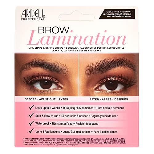 Ardell Brow Lamination Kit, Lift, Shape, and Define Brows, Waterproof, 1-pack