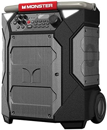 Monster Rockin’ Roller 270 Indoor/Outdoor Portable Bluetooth Speaker | up to 200W of 270 Degree Sound & up to 100 Hours of Playtime