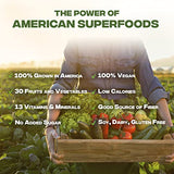 Country Farms American Superfoods 30 Fruits & Vegetables Plant Supplement Powder, Protein & Fiber, Apple Carrot Flavor, 60 Servings, Packaging May Vary