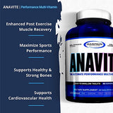 Gaspari Nutrition Anavite - Sports Multi-Vitamin with Amino Acids, Beta-Alanine and L-Carnitine, Enhanced Performance and Recovery, 180 Tablets