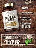 Carlyle Grass Fed Beef Thymus Supplement | 4200mg | 200 Capsules | Pasture Raised, Non-GMO, Gluten Free | by Herbage Farmstead