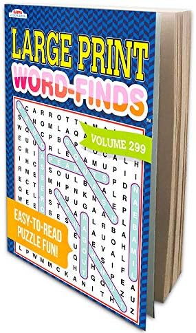 Word Find Puzzle Books for Adults Seniors - Set of 4 Jumbo Word Search Books with Large Print (Over 380 Pages Total with Bookmark)
