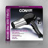 Conair Hair Dryer, 1875W Full Size Hair Dryer with Ionic Conditioning, Blow Dryer