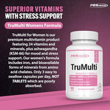 PEScience TruMulti Women's, Multivitamin with Premium Quality Vitamin C, D, Zinc for Immune & Stress Support, 90 Capsules