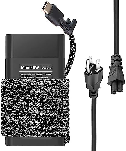 New Slim 65W USB C HP Laptop Charger for HP ZBook Firefly G8 14" G9 14" 16" G8 15.6inch Touchscreen Mobile Workstation,HP Elite X2 Spectre Elitebook ProBook Envy Chromebook USB Type C Charger