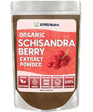 XPRS Nutra Organic Schisandra Berry Powder Extract - Premium USDA Organic Schisandra Powder for Cognition and Immunity - Vegan Friendly Berry Superfood (4 oz)