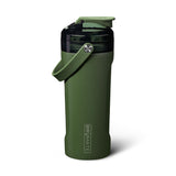 BrüMate MultiShaker Blender Shaker Bottle | 100% Leakproof Insulated Stainless Steel Shaker Bottle | Protein Shaker Bottle, and Pre Workout Bottle for the Gym | 26oz (OD Green)