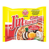 [OTTOGI] Jin Ramen Spicy, Korean Style Instant Noodle, Best Tasting Soup Traditional Instant Ramen (120g) - 8 Pack