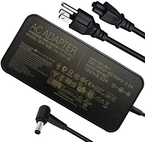 Laptop Charger Laptop Adapter 19V 6.32A 120W 5.5 X 2.5mm ADP-120RH B Power Adapter AC Charger Compatible with Asus N56JN N56JR N56VB N56VJ N56VM N56VV N56VZ N56X N56XI N71Ja N71Jq