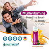 nutrazul Multivitamin Effervescent Tablets - Orange (Pack of 3 X 20) | 60 Days Supply | Gluten Free, Sugar Free, Lactose Free & Preservative Free | Supports Immune Function & Boosts Energy | Benefits