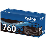 Brother Genuine TN760 High Yield Black Toner Cartridge, (for use with MFC-L2710DW MFC-L2750DW HL-L2350DW HL-L2370DW HL-L2395DW HL-L2390DW DCP-L2550DW Printers)