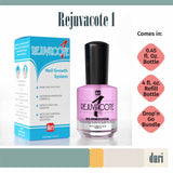 duri Rejuvacote 1 Nail Growth System - Original Maximum Strength Formula - Nail Strengthener and Nail Growth - Base and Top Coat - 0.45 fl. oz.