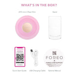 FOREO UFO mini 2 Red Light Therapy For Face - Deep Facial Hydration - Anti Aging - Face Moisturizer - Full LED Spectrum - Pearl Pink