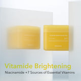 (Only Refill) Mediheal Vitamide Brightening Pad (100 Pads) - Radiance Boosting Pads for Clear, Illuminating Skin - Vegan Gauze Pad