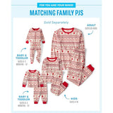 The Children's Place Group 1-Family Matching, Christmas Pajama Sets, Cotton, Fairsile-Red