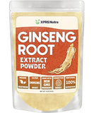 XPRS Nutra Ginseng Root Extract Powder - Ginseng Powder Supports Cognitive Function, Physical Performance, and Immune System - Vegan Friendly Panax Ginseng in Powder Form (4 Ounce)