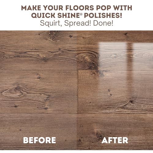 Quick Shine Hardwood Floor Luster 27Oz, 2Pk | Plant-Based Cleaner & Polish W Carnauba | Simply Squirt & Spread | Don't Refinish, Quick Shine It | Safer Choice Cleaner Restore-Protect-Refresh