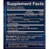BODYTECH HMB + Vitamin D3 - Supports Muscle Growth and Strength (360 Vegetable Capsules)