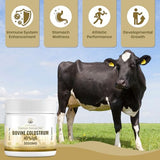 Kroppssund Bovine Colostrum Powder Supplement 3000 mg - Extra High 45% IgG Bovine Colostrum - Gut, Bone, Exercise, Immune - 50 Servings (1 Bottle)