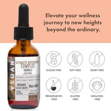 Ultimate Immune Mushroom Complex Liquid Drops: Dynamic Herbal Blend for Enhanced Performance & Energy, Fresh Lion's Mane, Reishi, Chaga Extracts, Vitamins, 60 Days Supply