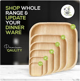 KoalaLove Palm Leaf Plates Bamboo Plates Disposable Square 8 inch 100 Bulk Party Pack Elegant Sturdy Design Better Than Paper and Plastic Plates (KoalaLove-PLP-8IN-100-Plates)