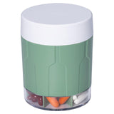 Extra Large Supplement Organizer,Betife Daily Weekly Pill Organizer Bottle, Pill Dispenser with 7 Large Compartments, Organizer to Hold Monthly Vitamin or Medication,Includes 21 Pcs Labels（Green）