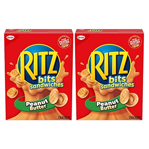 Ritz Crackers Bits Peanut Butter Sandwich Crackers, 180g/6.3oz, 2-Pack {Imported from Canada}
