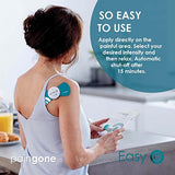 Paingone Easy - Wearable Effective Pain Relief | Wireless TENS Machine for Back, Arms, Legs and Shoulder Pain | Portable TENS Machine for Pain Management | Drug-Free Treatment | 2 Year Guarantee