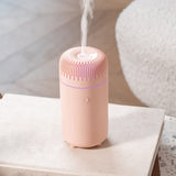 Unee Car Diffuser,USB Plug-in 100ml Small Essential Oil Humidifier Aromatherapy Diffusers for Office Room(Pink)