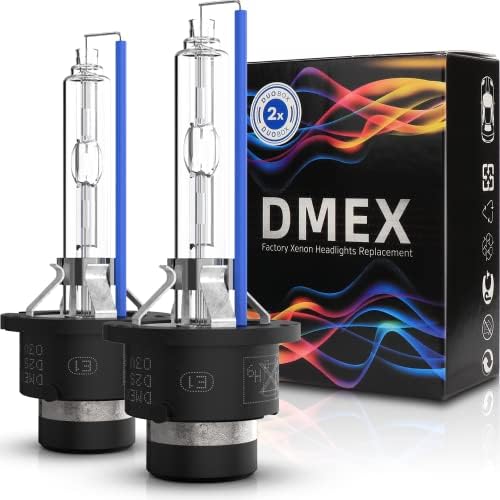 DMEX D2S - 35W - 8000K White Blue Xenon Headlight HID Bulbs 85122 66240 66040 66240CBI Replacement - Pack of 2(Not fit Halogen Headlight Assembly)