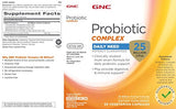 GNC Probiotic Complex - 25 Billion CFUs (30 Capsules)