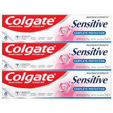 COLGATE Sensitive Toothpaste, Complete Protection, Mint - 6 Ounce (Pack of 3)