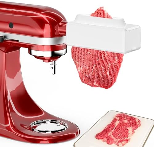 Electric Meat Tenderizer for All KitchenAid and Cuisinart Household Stand Mixers, Mixers Accesssories for Kitchen Aid Attachment, Tenderize Meat More Smoothly and Effortless, Dishwasher Safe, White