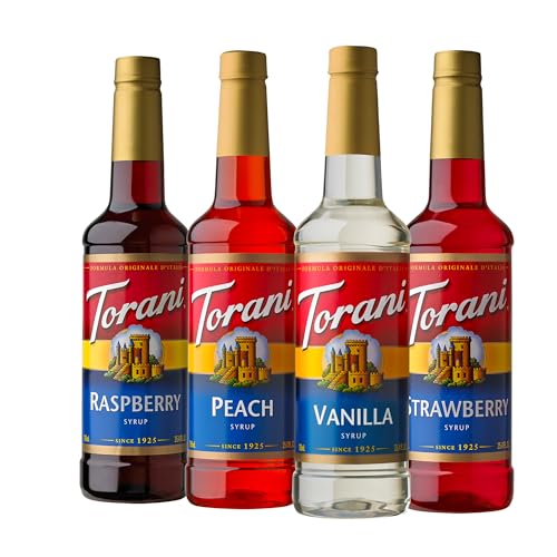 Torani Syrup Variety Packs, Soda Shop, 25.4 fl oz Bottle (Pack of 4)