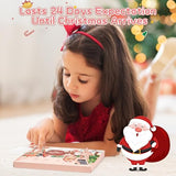 Advent Calendar 2024 Girls Bracelet Christmas Countdown Calendar,24 Days Pink DIY Christmas Charm Bracelet Gift for Girl