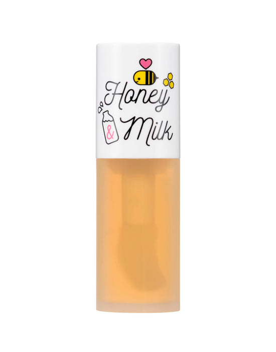 A'PIEU Honey & Milk Lip Oil Long-Lasting Moisture, Nourishing Extracts, Subtle Scent, Smooth Finish, Lightweight